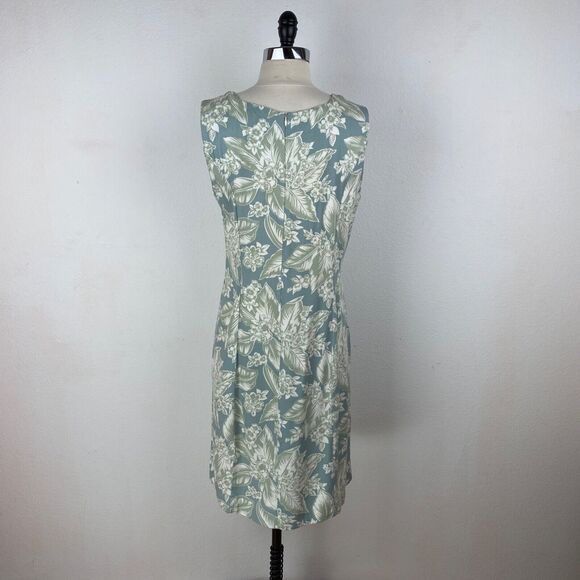Vintage Womens Van Heusen Dress Size 12 Hawaiian Rayon Sleeveless Knee Length - Picture 6 of 9